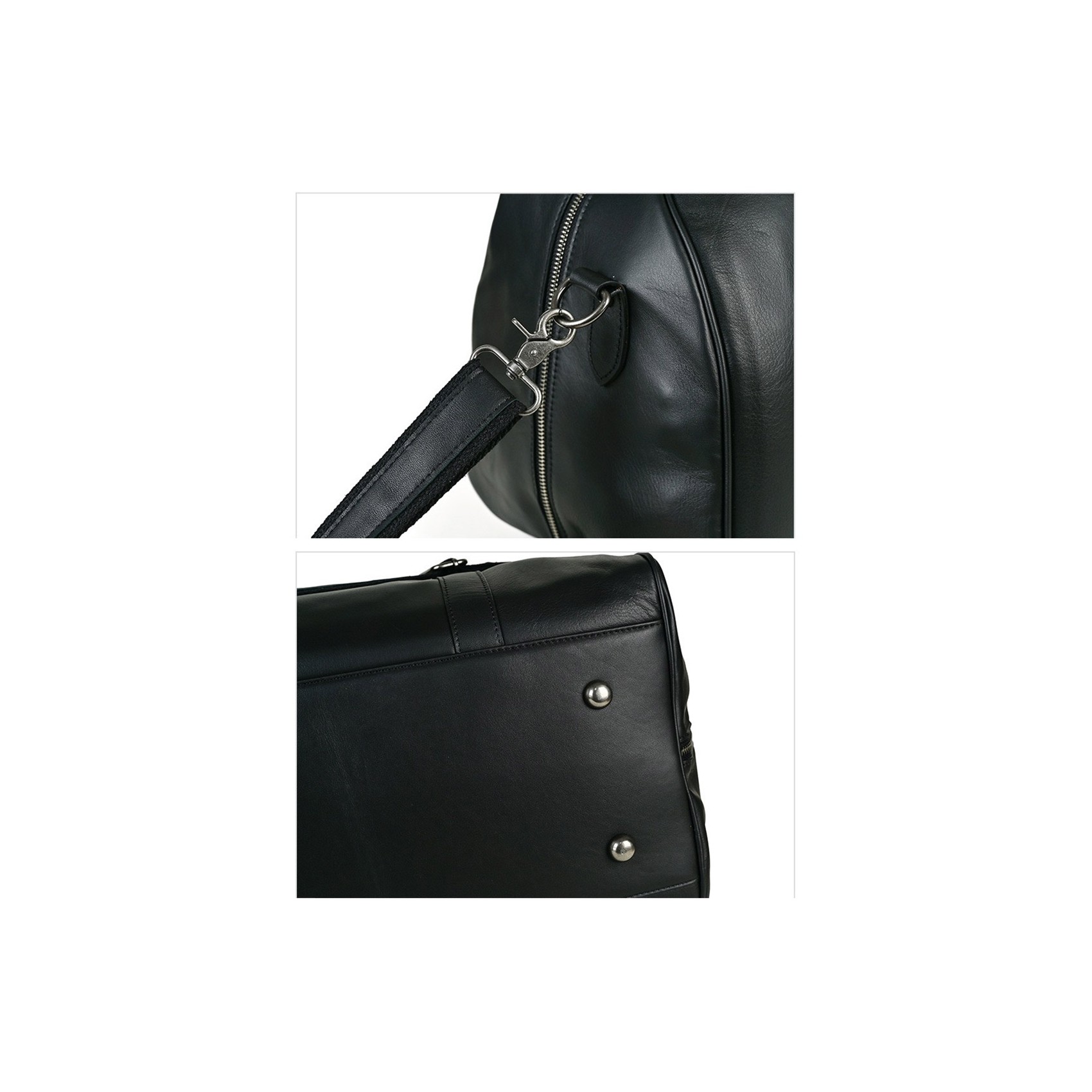 Мужская кожаная дорожная сумка Tiverton черная