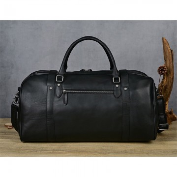 Мужская кожаная дорожная сумка Tiverton черная фото