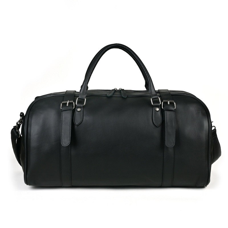 Чоловіча шкіряна дорожня сумка Tiverton чорна