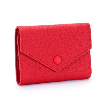 Жіночий шкіряний гаманець Ellie червоний фото