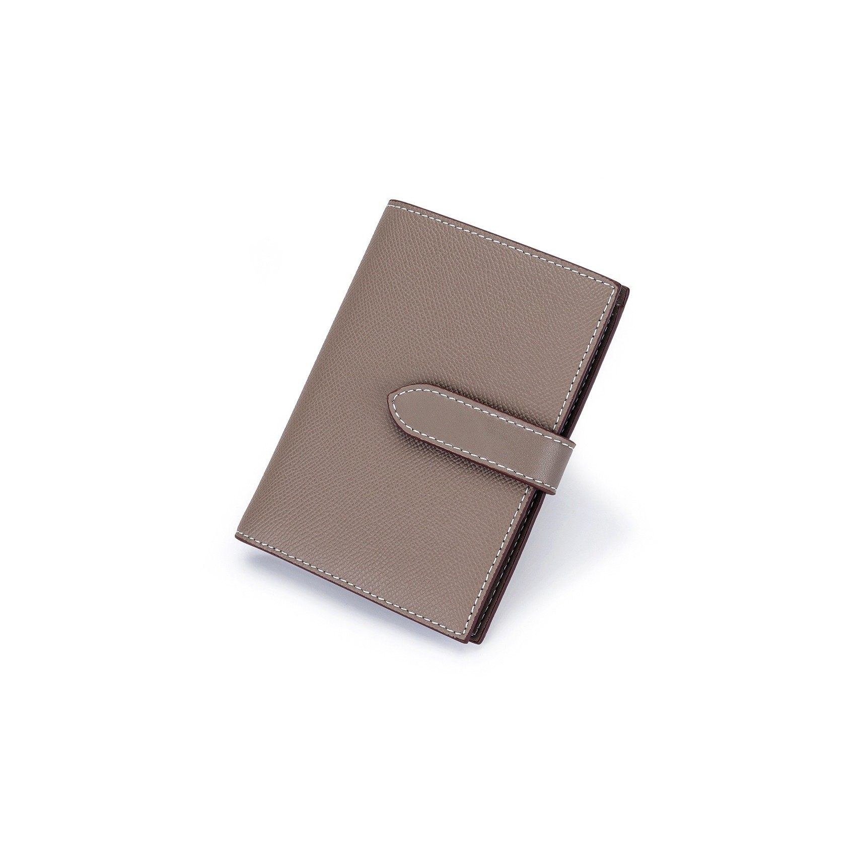 Женский кожаный кошелек Emeline бежевый