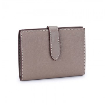 Жіночий шкіряний гаманець Emeline бежевий фото