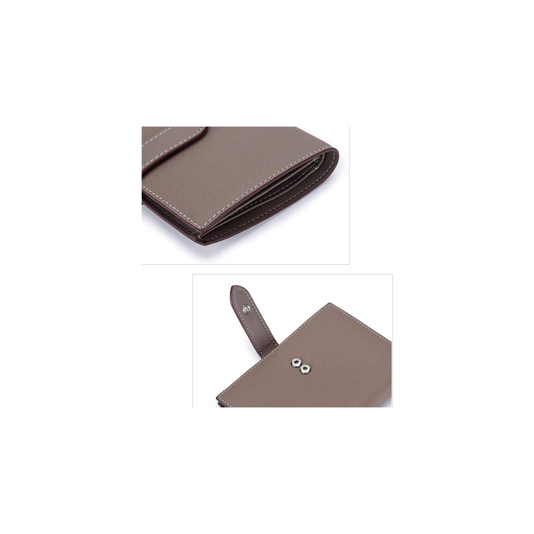 Жіночий шкіряний гаманець Emeline бежевий