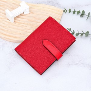 Женский кожаный кошелек Emeline красный