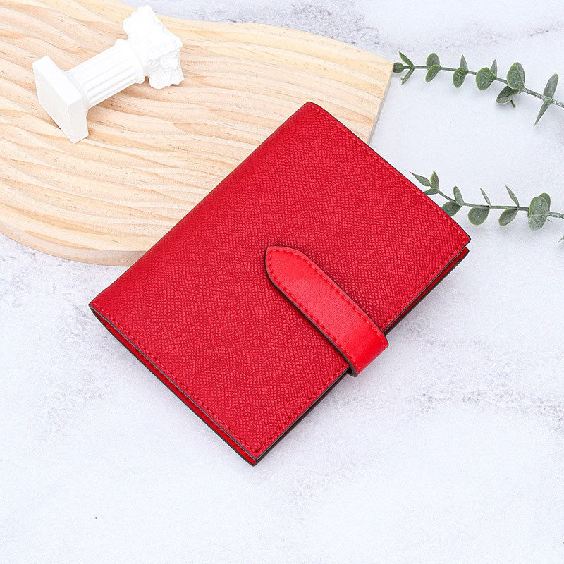 Жіночий шкіряний гаманець Emeline червоний фото