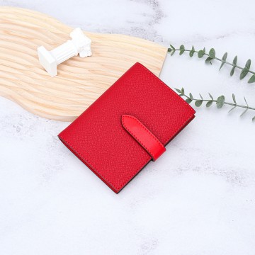 Женский кожаный кошелек Emeline красный фото