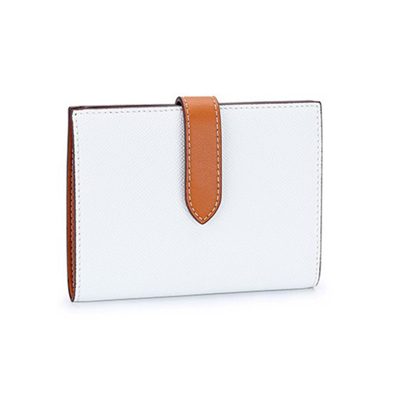 Женский кожаный кошелек Emeline белый - 2 фото