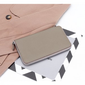 Женский кожаный кошелек Candice бежевый