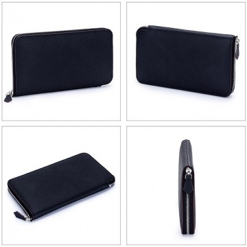 Женский кожаный кошелек Candice черный фото