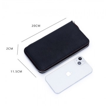 Женский кожаный кошелек Candice черный фото