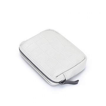 Жіночий шкіряний гаманець Chantal білий фото