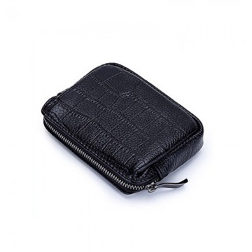 Женский кожаный кошелек Chantal черный фото