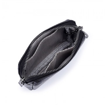 Женский кожаный кошелек Chantal черный фото