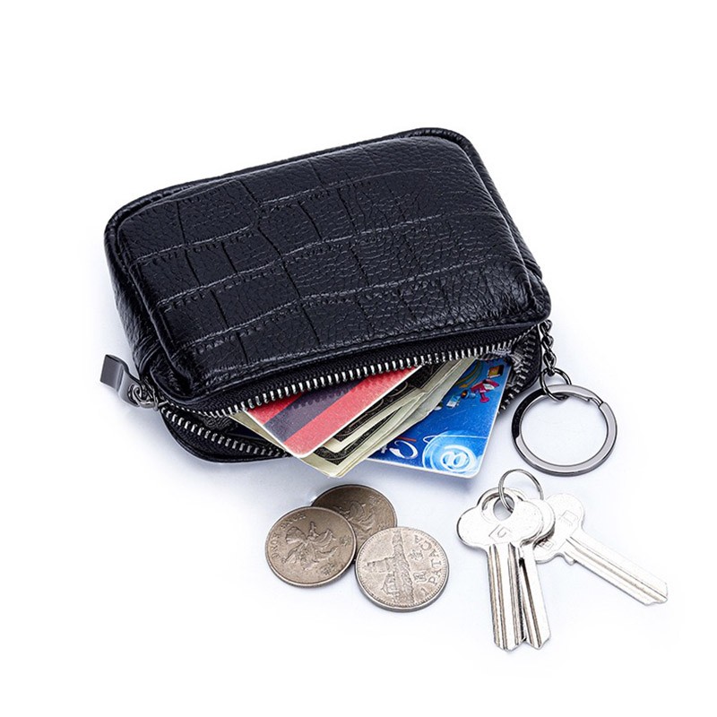 Женский кожаный кошелек Chantal черный - 5 фото