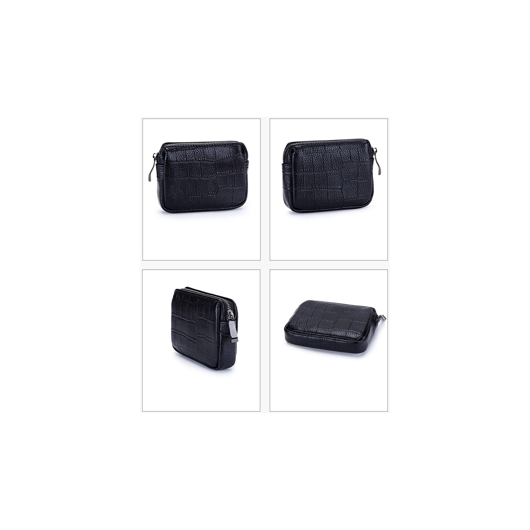 Жіночий шкіряний гаманець Chantal чорний