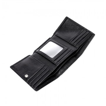 Женский кожаный кошелек Hayley черный фото