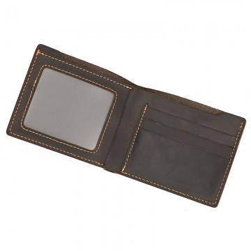 Мужской кожаный кошелек Hampton темно-коричневый фото