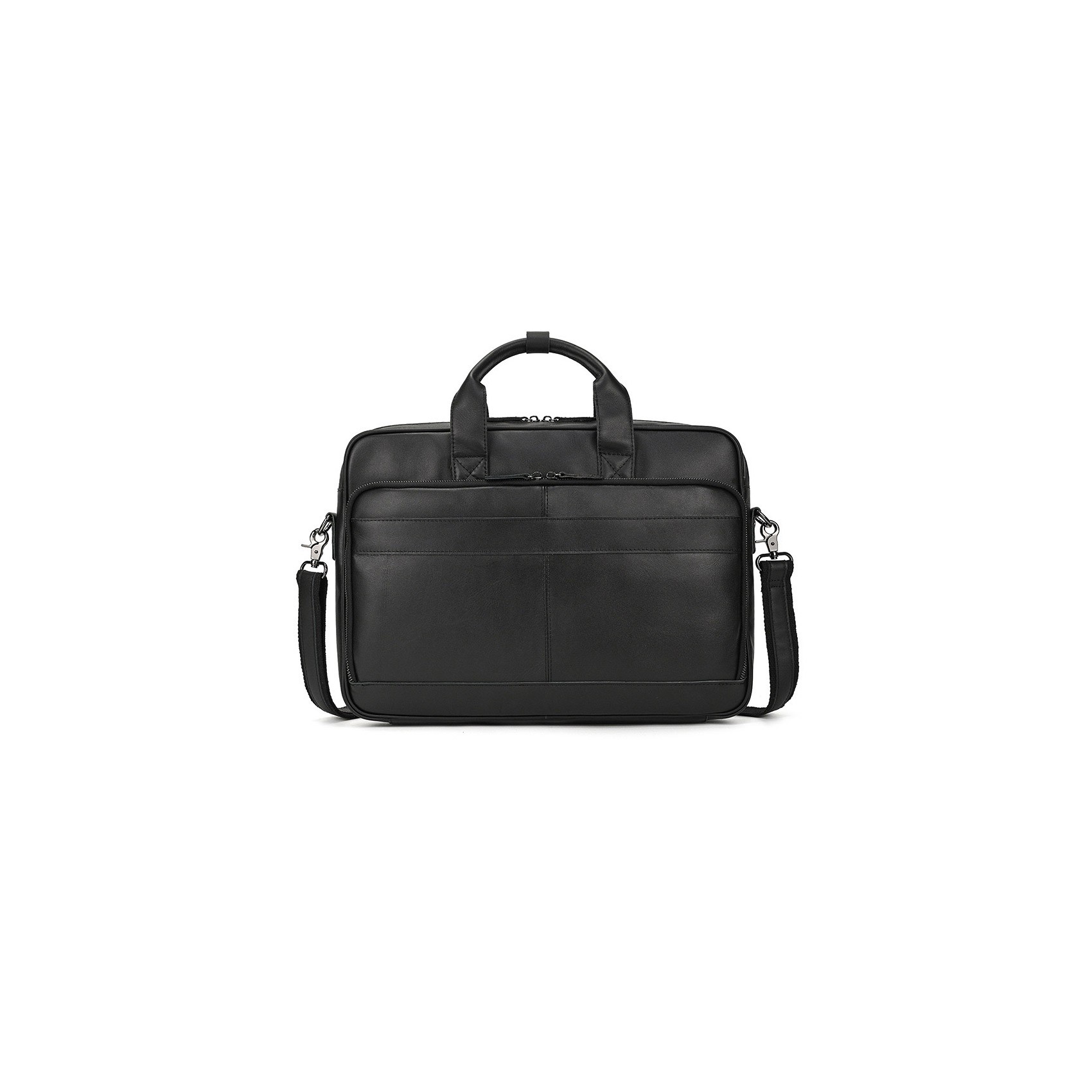 Мужская кожаная сумка для ноутбука Ashton черная