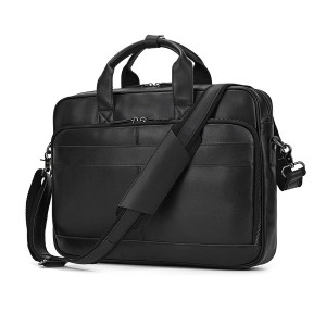 Мужская кожаная сумка для ноутбука Ashton черная