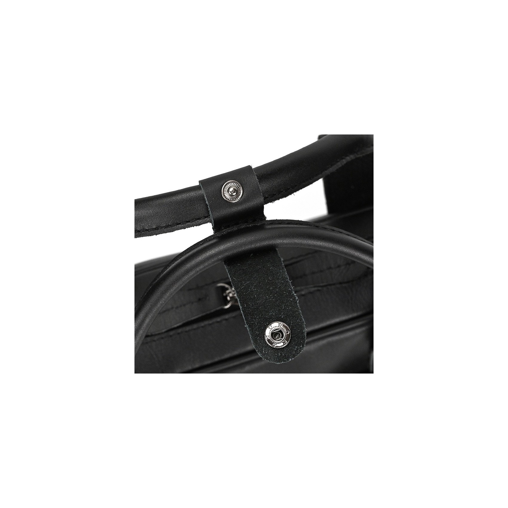 Чоловіча шкіряна сумка для ноутбука Ashton чорна