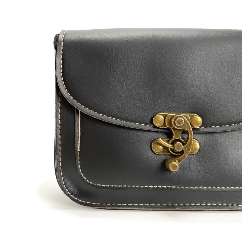 Жіноча сумка-клатч Aimee чорна - 4 фото