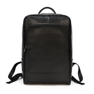 Мужской кожаный рюкзак Michael черный