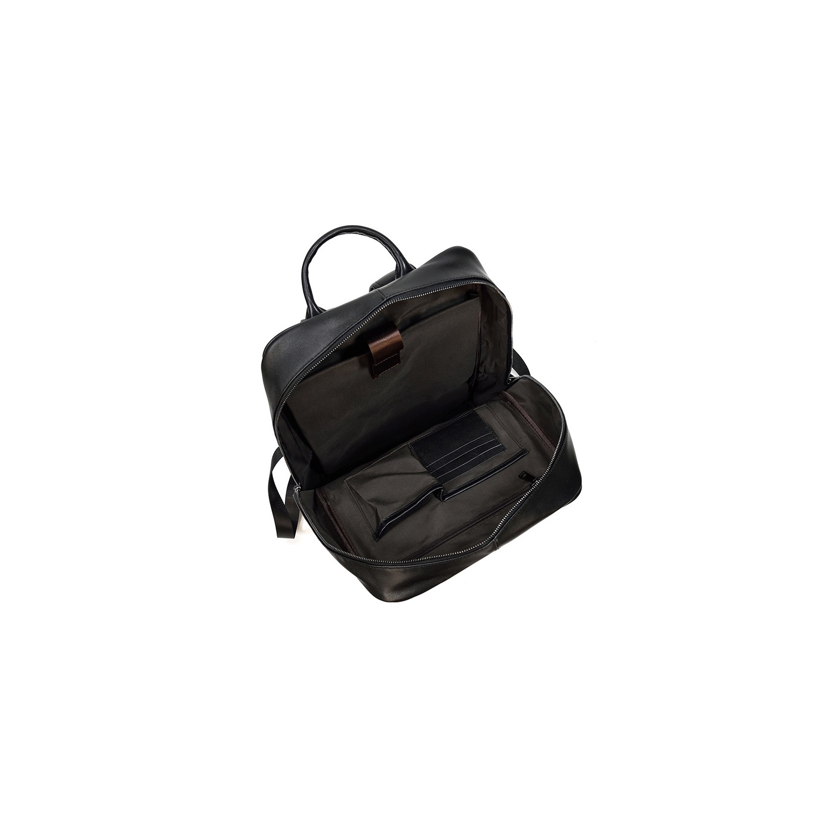 Чоловічий шкіряний рюкзак Michael чорний