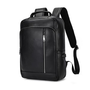 Мужской кожаный рюкзак Zack черный