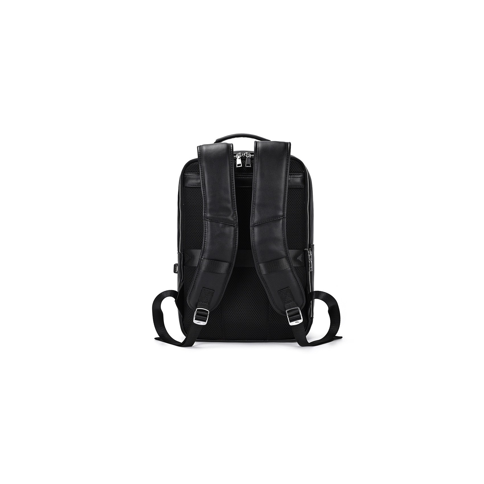 Мужской кожаный рюкзак Zack черный