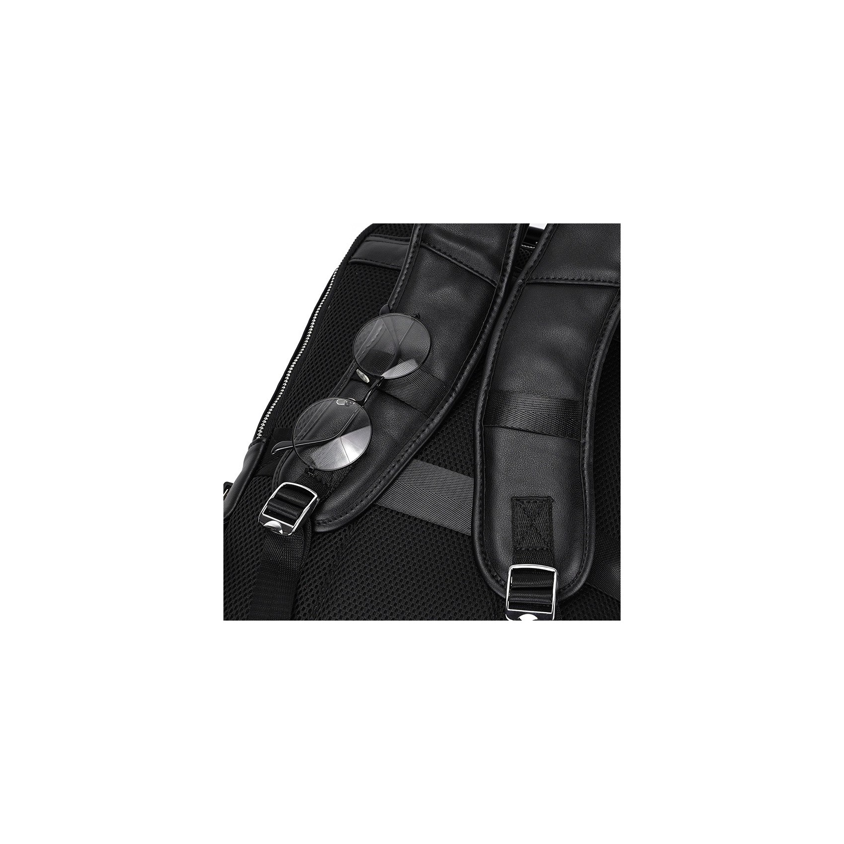 Мужской кожаный рюкзак Zack черный