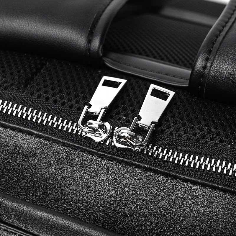 Мужской кожаный рюкзак Zack черный - 14 фото