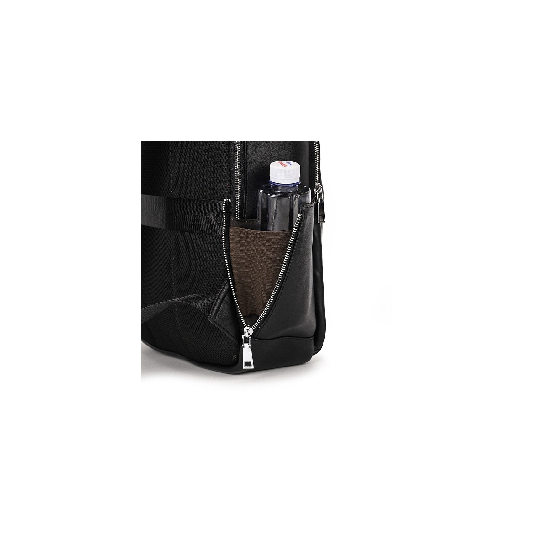 Чоловічий шкіряний рюкзак Zack чорний