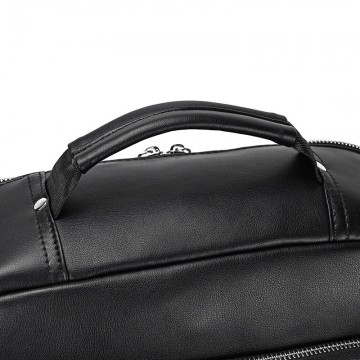 Чоловічий шкіряний рюкзак Zack чорний фото