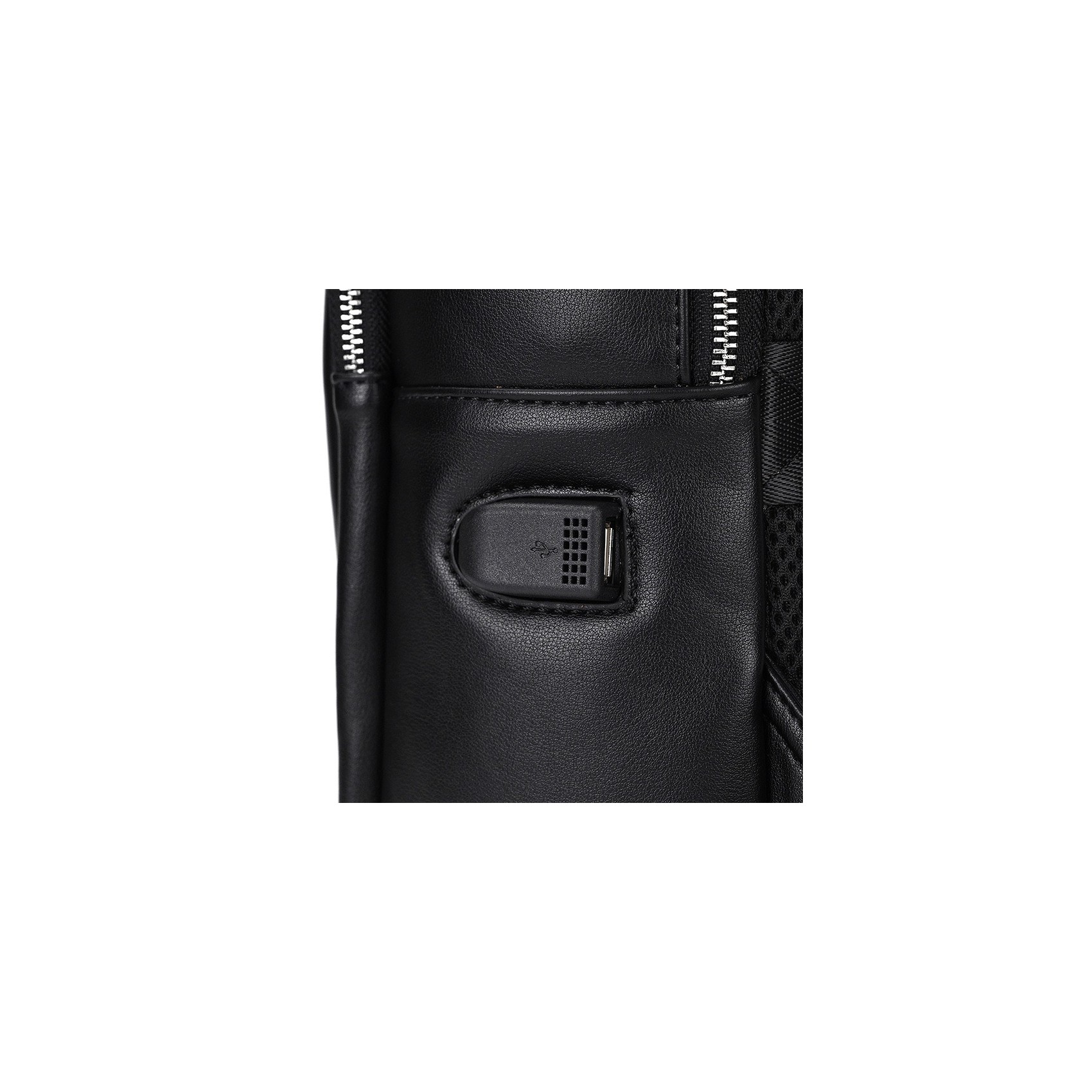 Чоловічий шкіряний рюкзак Zack чорний