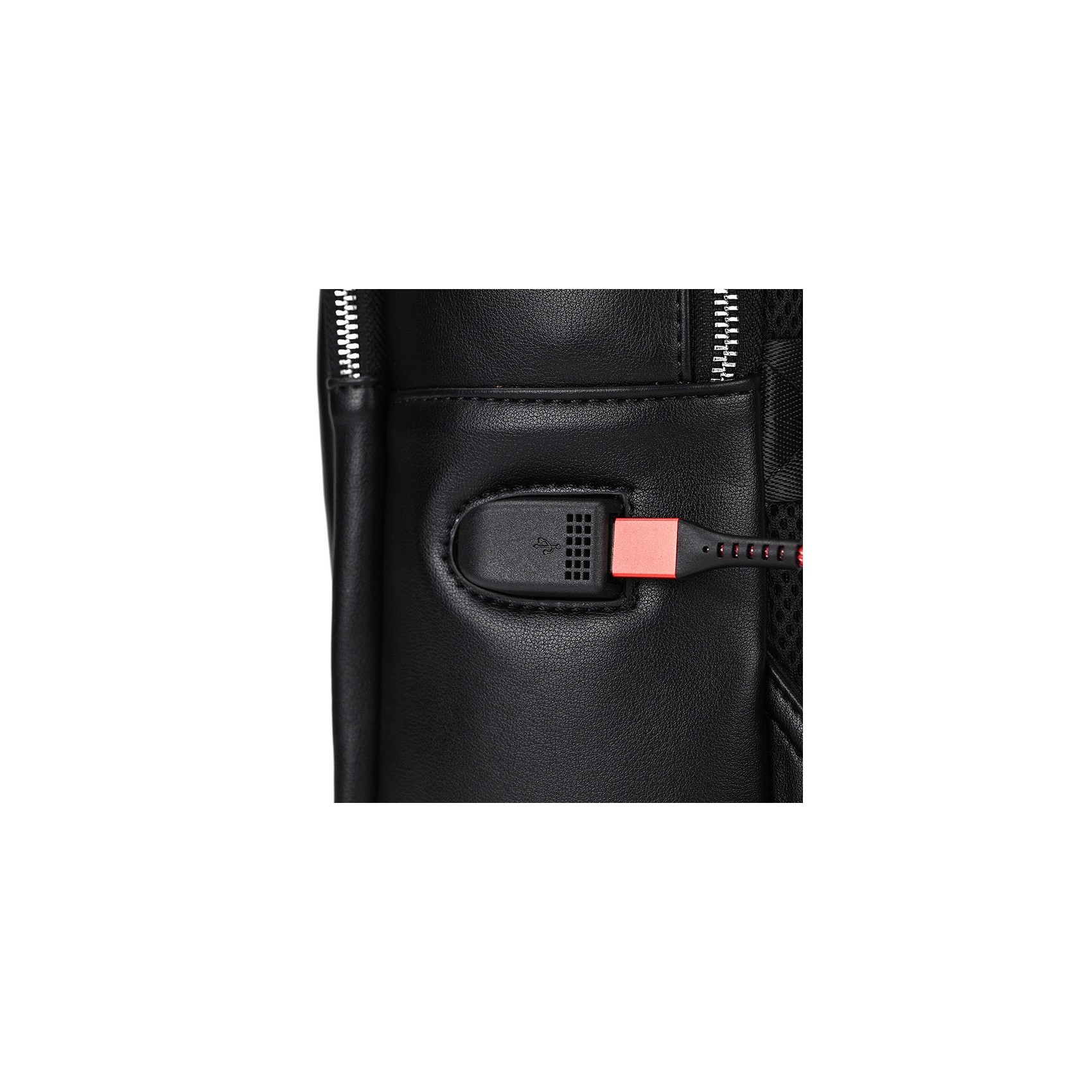 Чоловічий шкіряний рюкзак Zack чорний