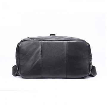 Чоловічий шкіряний рюкзак Fred чорний фото