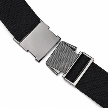 Чоловіча шкіряна сумка бананка на пояс Watford чорна фото