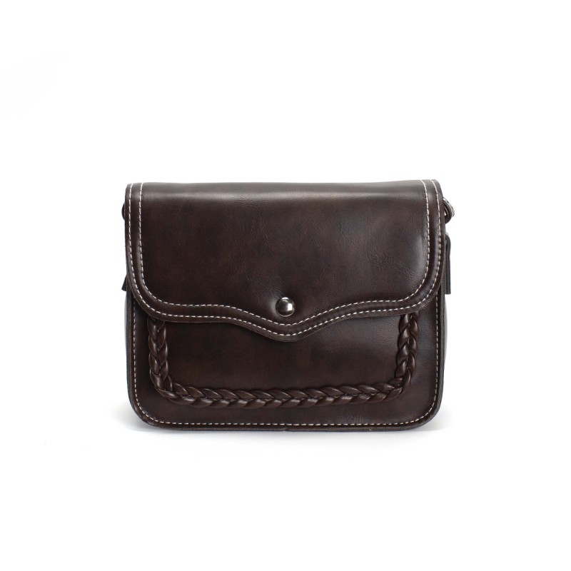 Женская сумка-клатч Barbara темно-коричневая - 1 фото