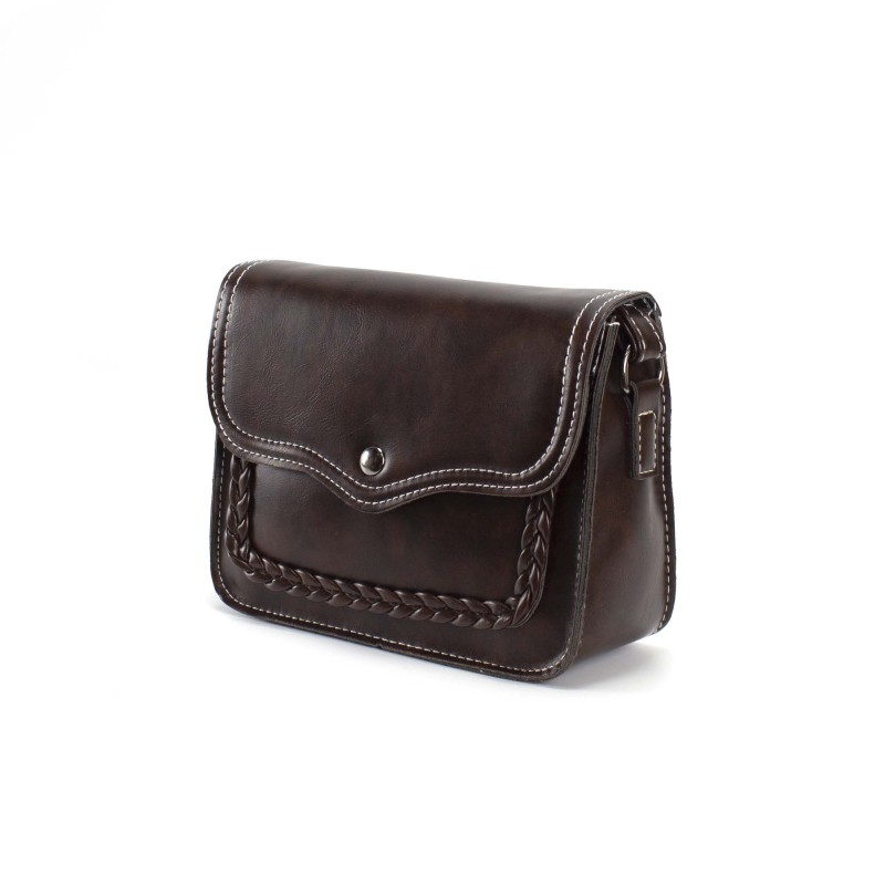 Жіноча сумка-клатч Barbara темно-коричнева - 2 фото