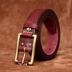 Чоловічий шкіряний ремінь Harold коричневий