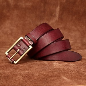 Чоловічий шкіряний ремінь Harold коричневий