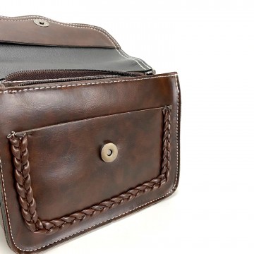 Женская сумка-клатч Barbara темно-коричневая фото