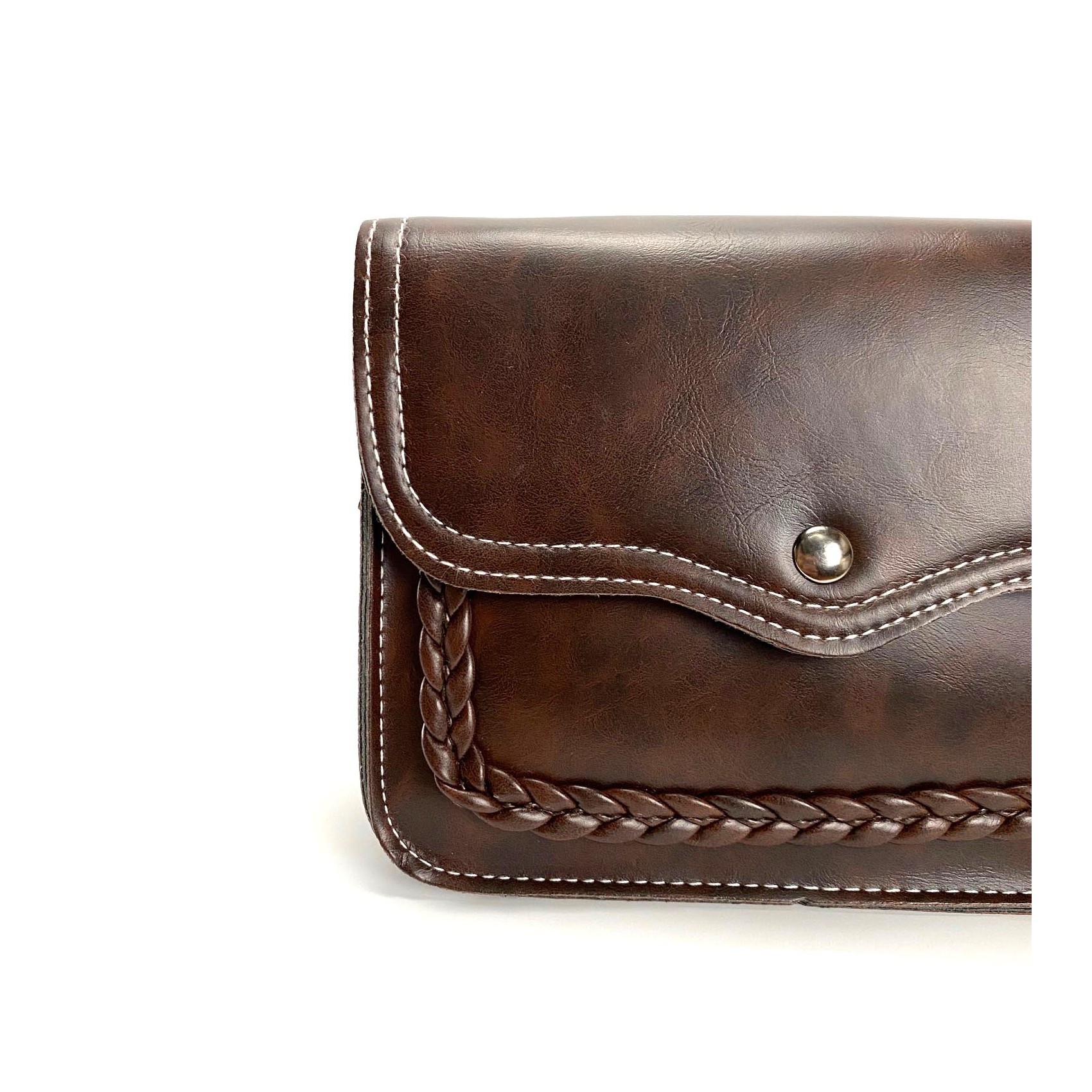 Жіноча сумка-клатч Barbara темно-коричнева