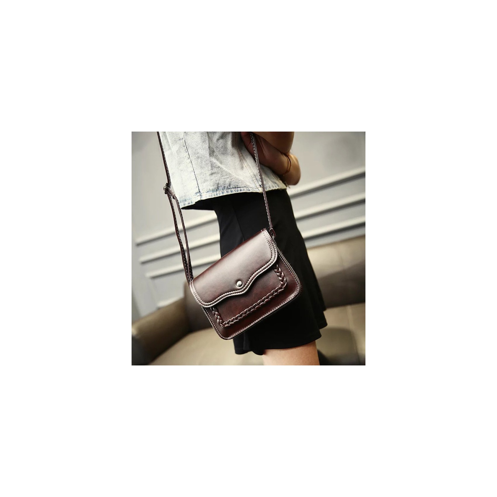 Женская сумка-клатч Barbara темно-коричневая