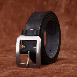 Мужской кожаный ремень Graham черный
