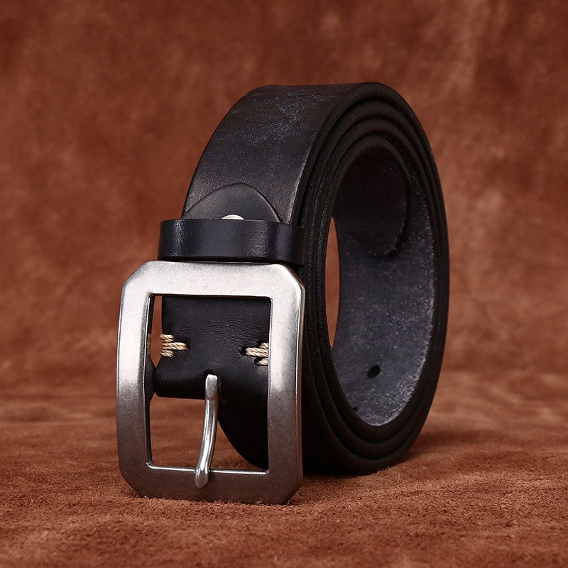 Чоловічий шкіряний ремінь Graham чорний