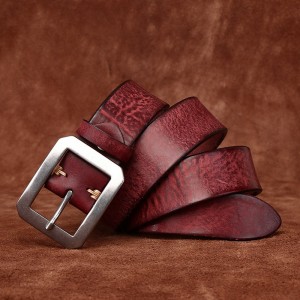 Чоловічий шкіряний ремінь Graham коричневий