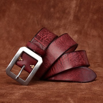 Чоловічий шкіряний ремінь Graham коричневий фото