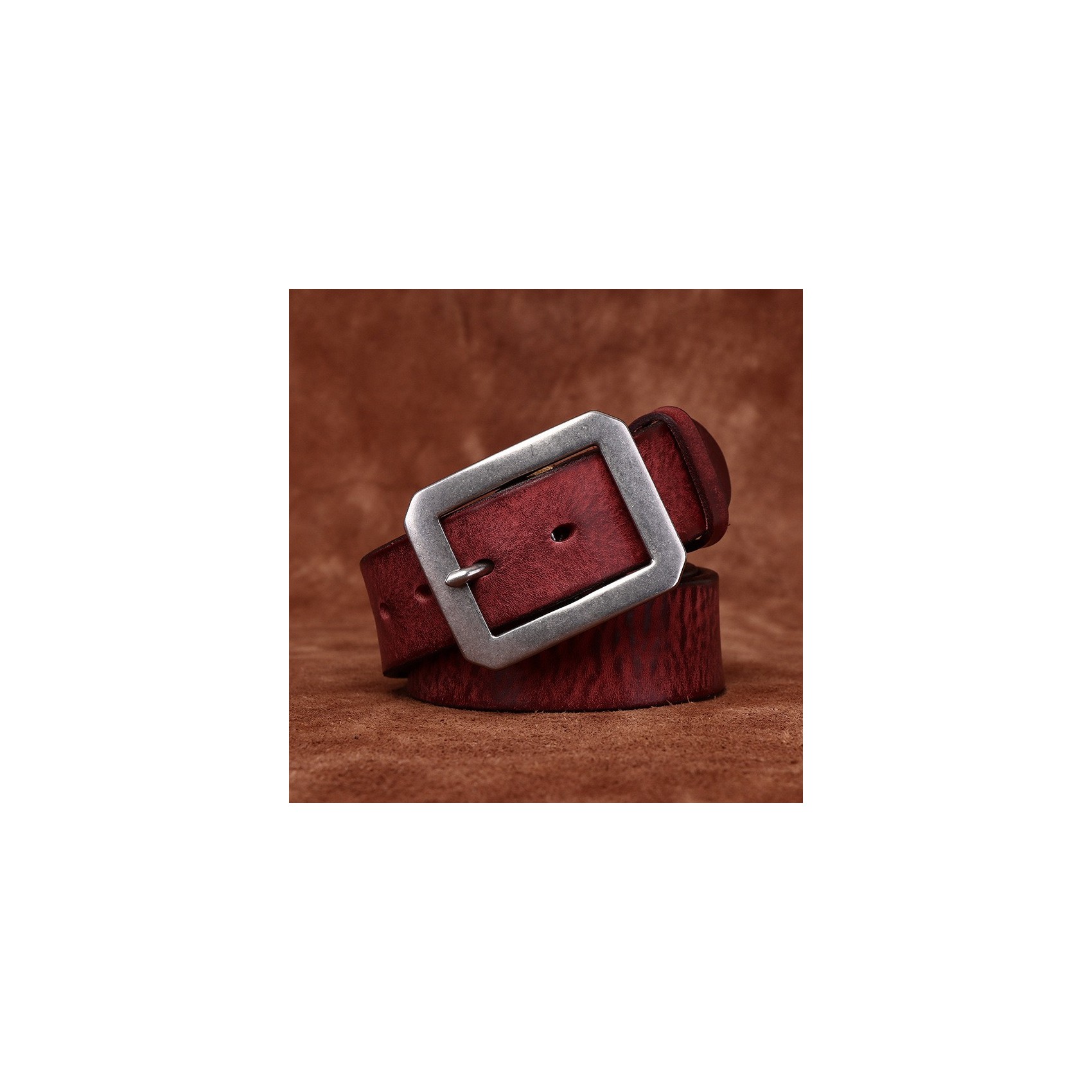 Чоловічий шкіряний ремінь Graham коричневий