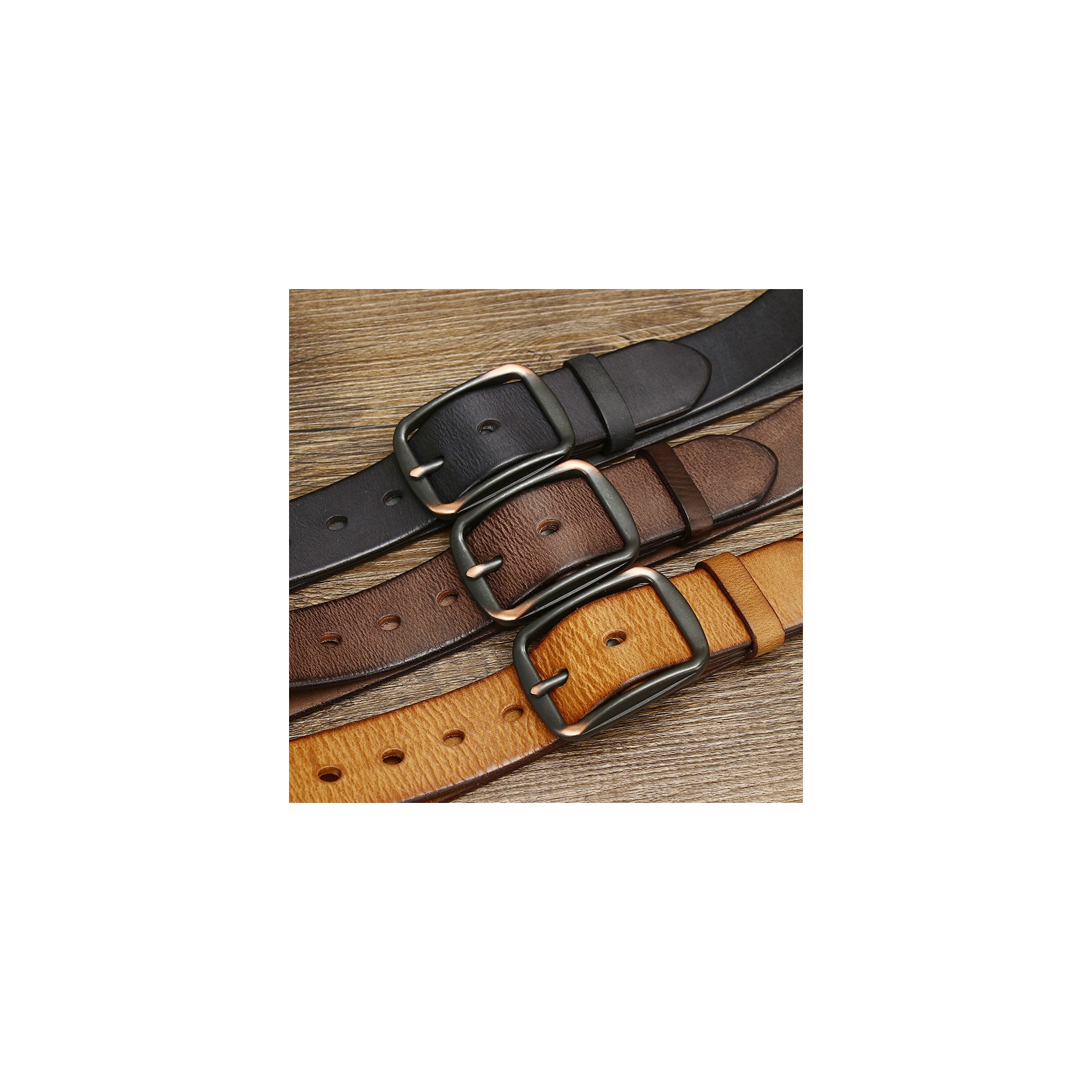 Мужской кожаный ремень Herbert светло-коричневый